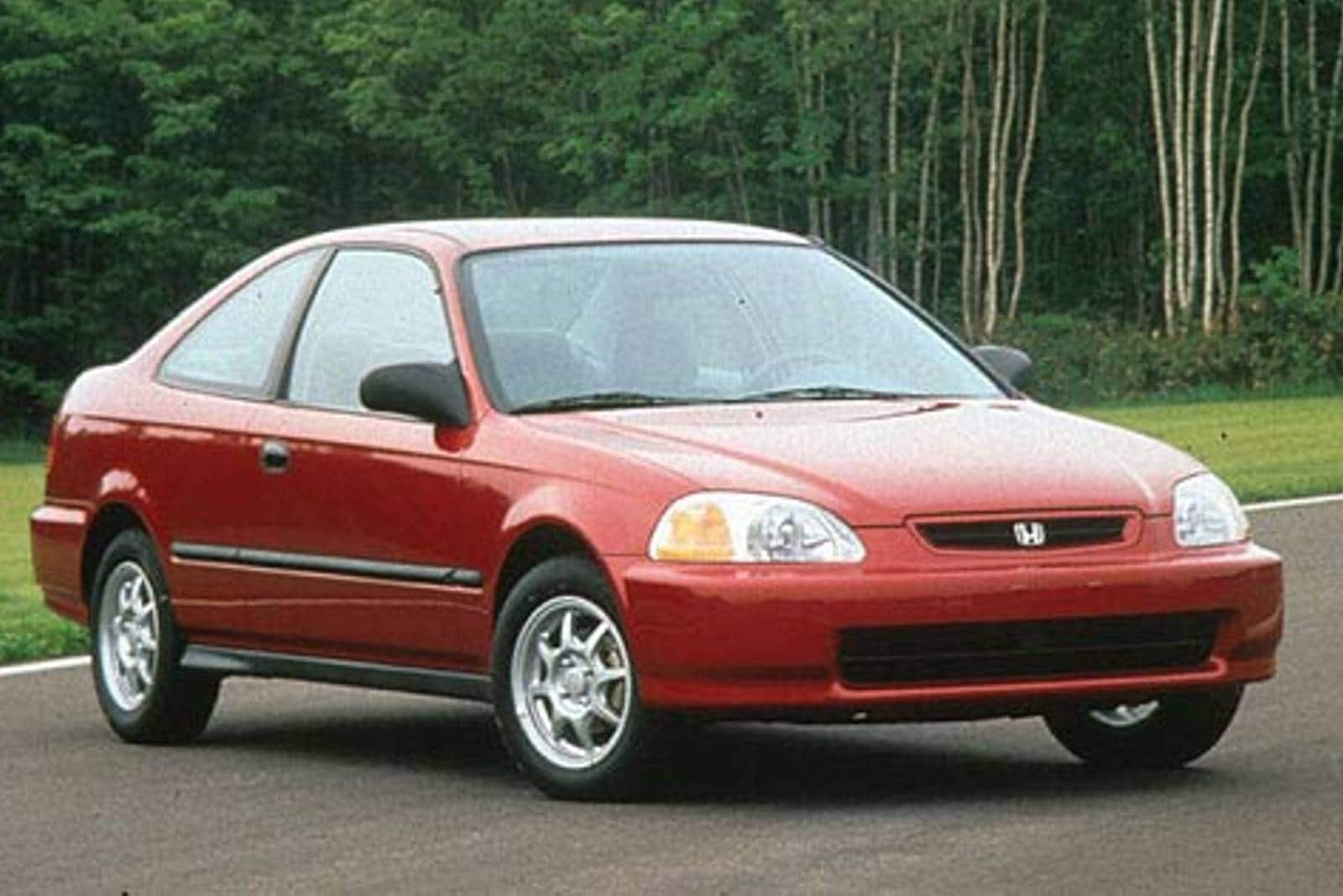 A stock picture of a 1998 Honda Civic Coupe.
